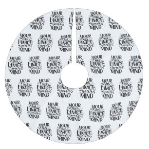 Jupon De Sapin En Polyester Brossé Vibes positives - Votre seule limite est votre esp