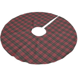 Jupon De Sapin En Polyester Brossé Wallace Chasse Rouge Tartan écossais