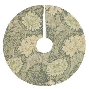 Jupon De Sapin En Polyester Brossé William Morris Chrysanthemum Fleur d'âge