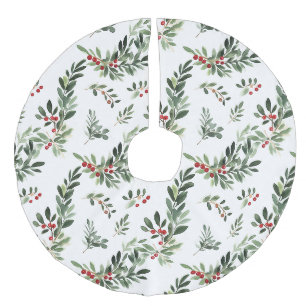 Jupon De Sapin Imitation Lin Festif Noël Foliage Botanique