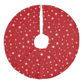 Jupon De Sapin Imitation Lin Gold Stars Design Christmas Tree Jupe