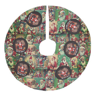 Jupon De Sapin Imitation Lin HO HO HELP tree jupe