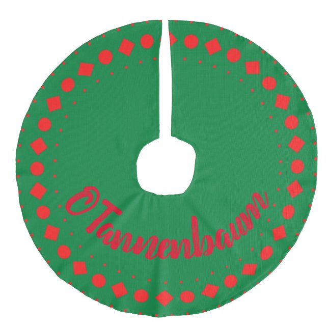 Jupon De Sapin Imitation Lin Tree Skirt, O Tanenbaum, Christmas (Devant)