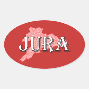 Jura Ovaler Aufkleber
