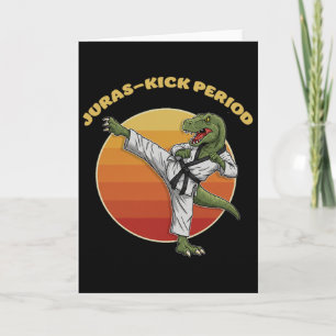 Juras-kick Periode Lustiger Karate Martial Arts Di Karte