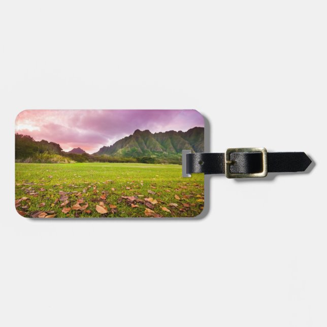 Jurasonnenuntergang Gepäckanhänger (Vorderseite horizontal)