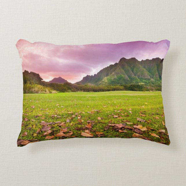 Jurasonnenuntergang Zierkissen (Vorderseite)