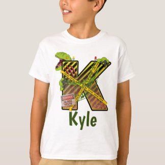 Jurassic Alphabet | Individuelle Name des Anfangss T-Shirt