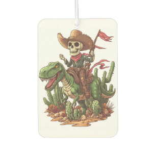 Jurassic Cowboy-Schädel � Lustiger Dino-Rodeo Autolufterfrischer