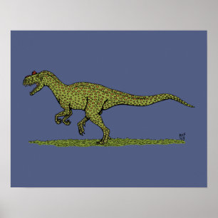 Jurassic Dinosaur Allosaurus Poster