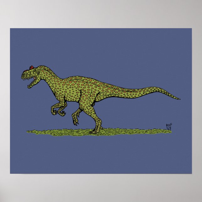 Jurassic Dinosaur Allosaurus Poster (Vorne)