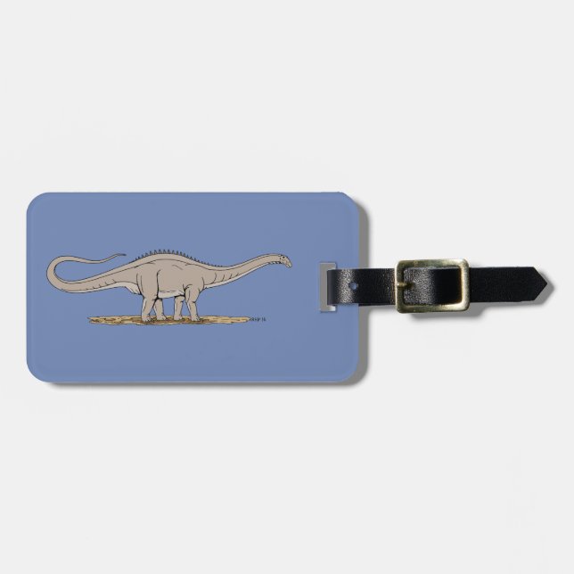 Jurassic Dinosaur Apatosaurus Gepäckanhänger (Vorderseite horizontal)
