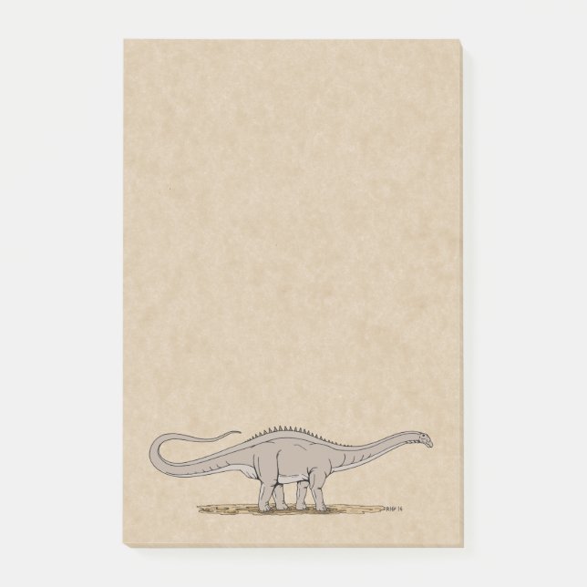 Jurassic Dinosaur Apatosaurus Post-it Notes Klebezettel (Vorderseite)