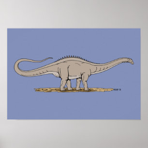 Jurassic Dinosaur Apatosaurus Poster