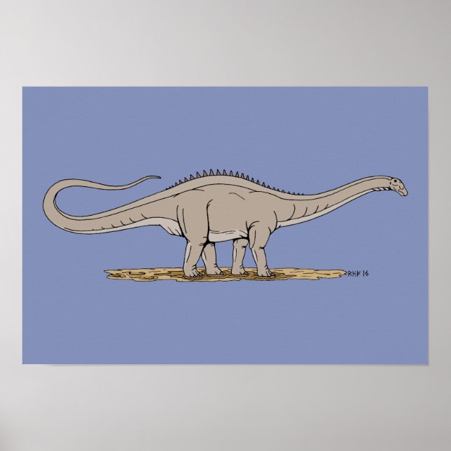 Jurassic Dinosaur Apatosaurus Poster (Vorne)