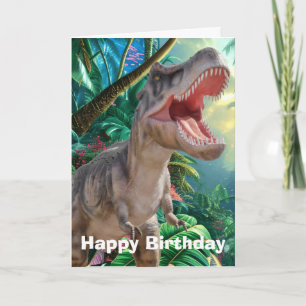 Jurassic Dinosaur Birthday Card Karte