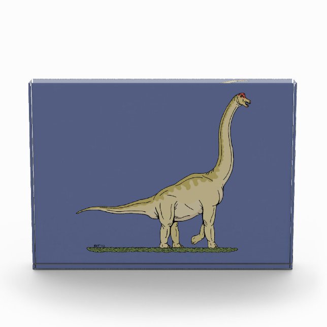 Jurassic Dinosaur Brachiosaurus Fotoblock (Vorderseite)