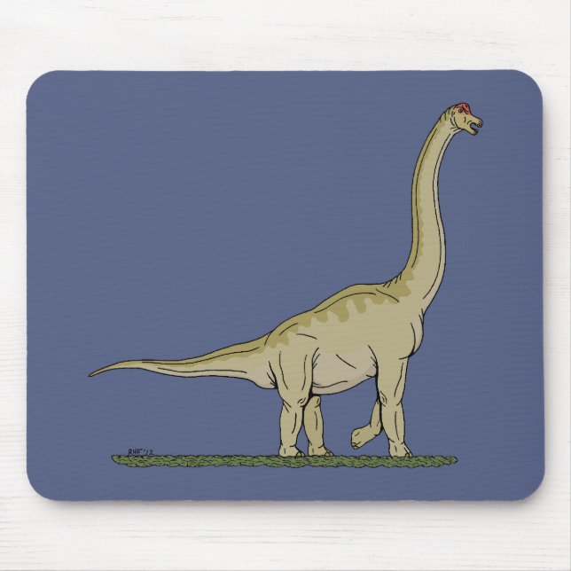 Jurassic Dinosaur Brachiosaurus Mousepad (Vorne)