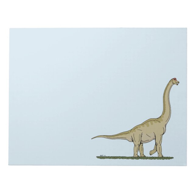 Jurassic Dinosaur Brachiosaurus Notizblock (Vorderseite)