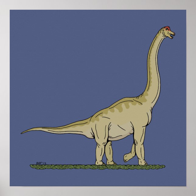 Jurassic Dinosaur Brachiosaurus Poster (Vorne)