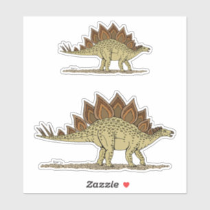 Jurassic Dinosaur Stegosaurus Aufkleber