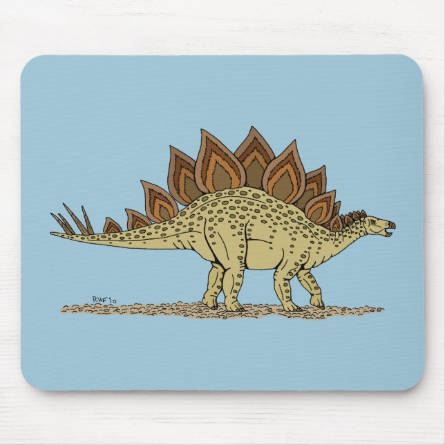 Jurassic Dinosaur Stegosaurus Mousepad (Vorne)