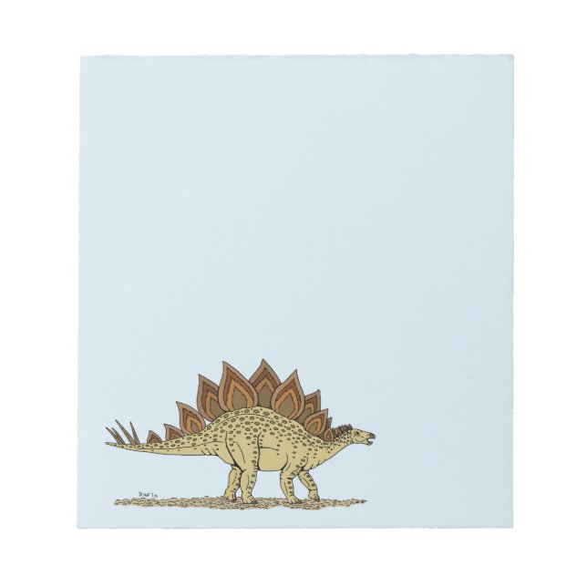 Jurassic Dinosaur Stegosaurus Notizblock (Vorderseite)