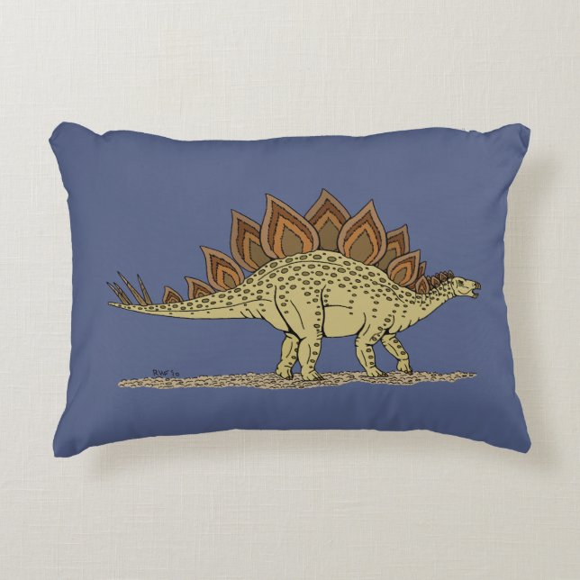Jurassic Dinosaur Stegosaurus Zierkissen (Vorderseite)