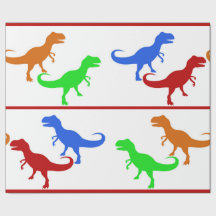 Jurassic Dinosaur T-Rex-Silhouetten