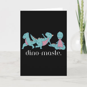 Jurassic Dinosaur Yoga Dino-Meister Zen Vibes Lust Karte