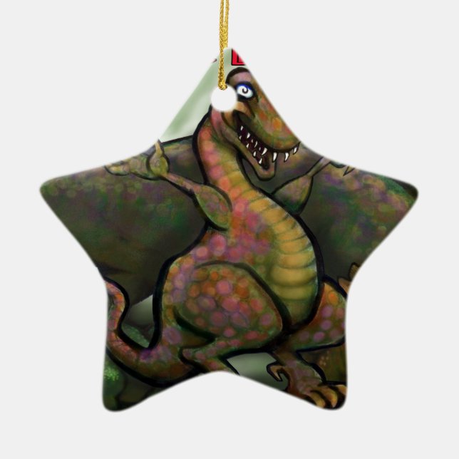 Jurassic Dinosaurier Keramikornament (Vorne)