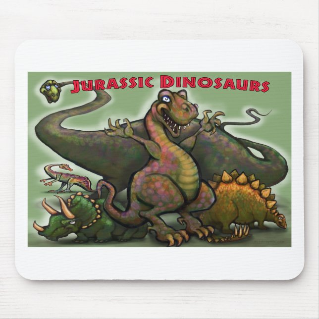 Jurassic-Dinosaurier Mousepad (Vorne)