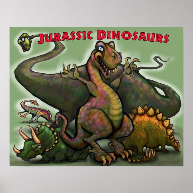 Jurassic Dinosaurier Poster (Vorne)