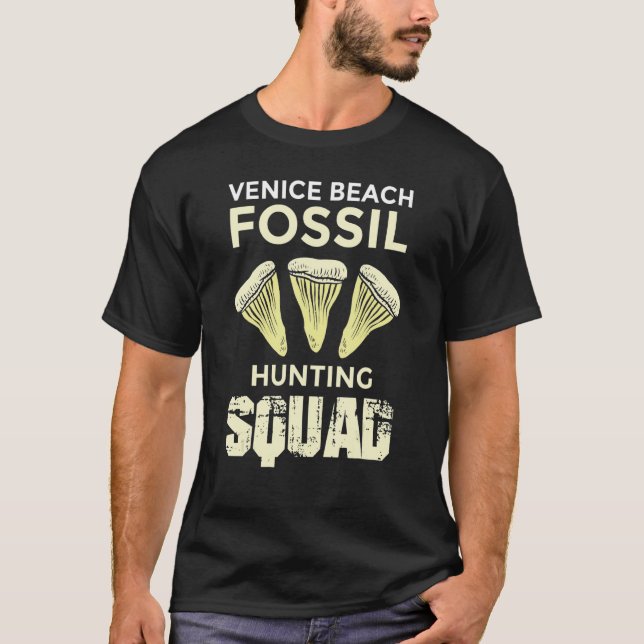 Jurassic Fossil digging World   Venice Hunting Squ T-Shirt (Vorderseite)