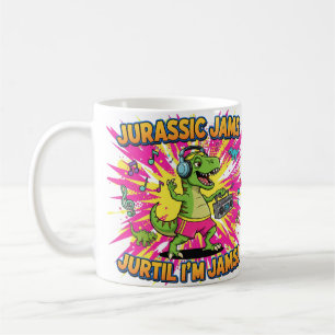 Jurassic Jams Dinosaur Cartoon Kaffeetasse