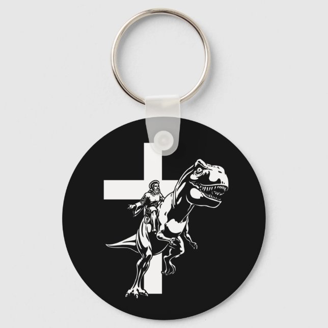Jurassic Jesus Schlüsselanhänger (Vorderseite)