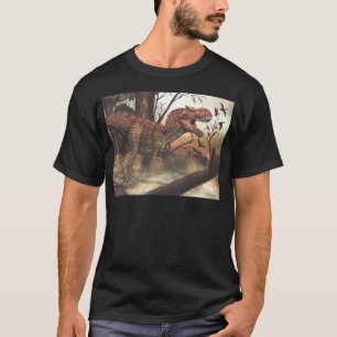 Jurassic Journey: Dinosaurier in seinem natürliche T-Shirt