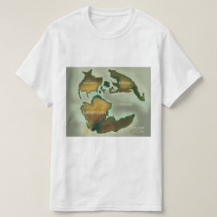 Jurassic Karte Vintage Reiseposter. T-Shirt