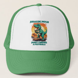 Jurassic Pitch Personalisiert Kids Baseball Truckerkappe