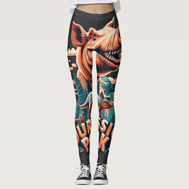 JURASSIC PORK LEGGINGS (Vorderseite)