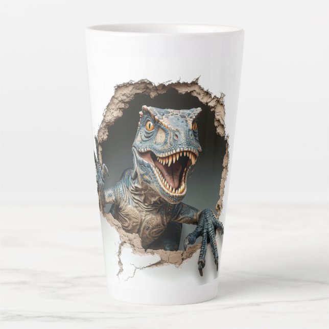 Jurassic Raptor Dinosaur Velociraptor Milchtasse (Vorderseite)