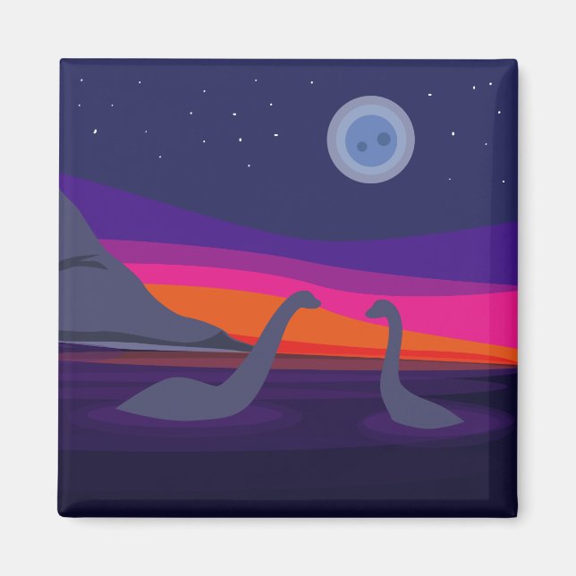 Jurassic Sunset Magnet (Vorne)