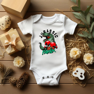 Jurassic T-Rex Boxkämpfer Jungen  Baby Strampler