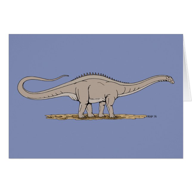 Jurassique Dinosaure Apatosaurus (Devant horizontal)