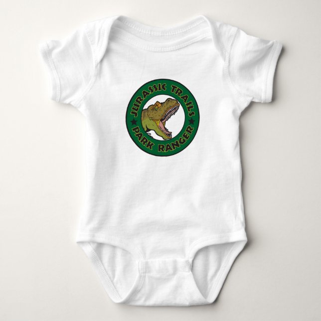 Jurassische Wanderwege Park Ranger Säugling Anzug Baby Strampler (Vorderseite)