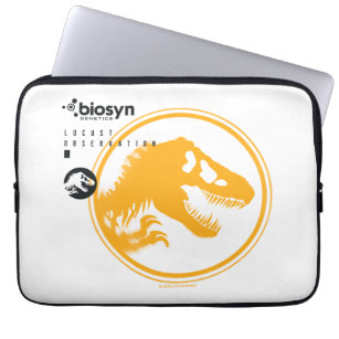 Jurassische Welt   Biosyn Genetics T-Rex Logo Laptopschutzhülle