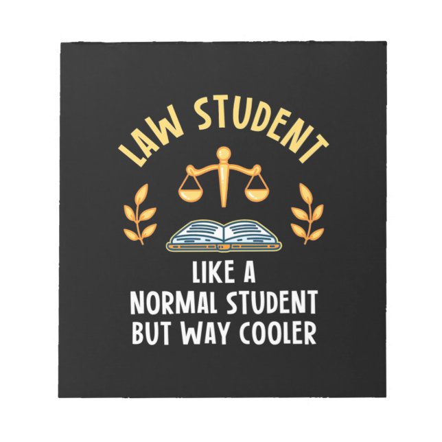 Jurastudenten sind Cooler Notizblock (Vorderseite)