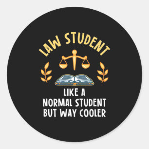 Jurastudenten sind Cooler Runder Aufkleber
