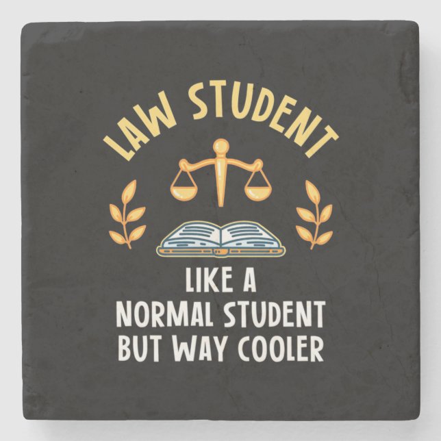 Jurastudenten sind Cooler Steinuntersetzer (Vorderseite)
