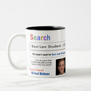 Jurastudentin Funny Custom Best Search Geschenk Ta Zweifarbige Tasse